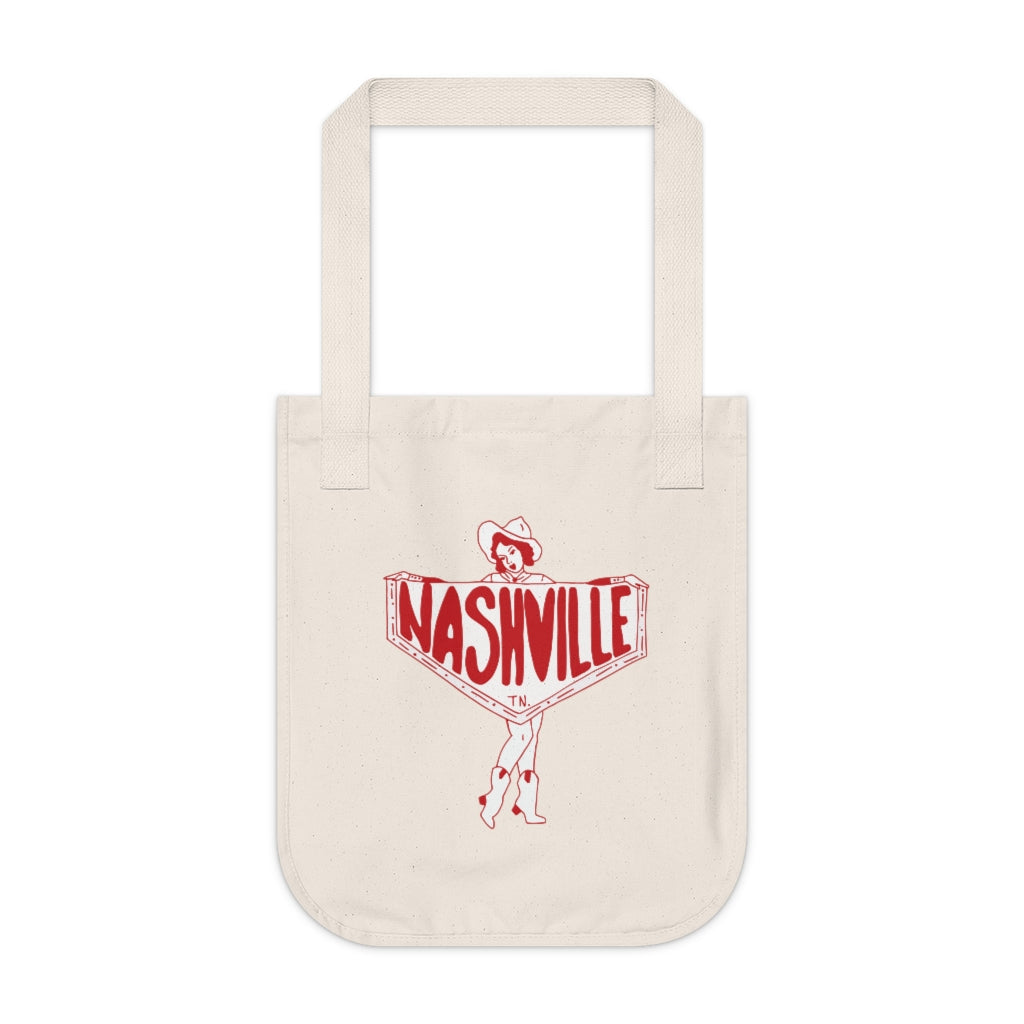 NASHVILLE Organic Canvas Tote Bag